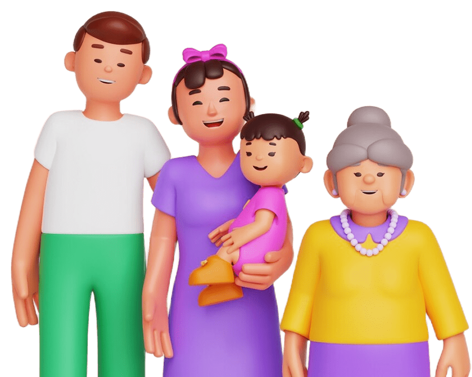 Family safety app illustration